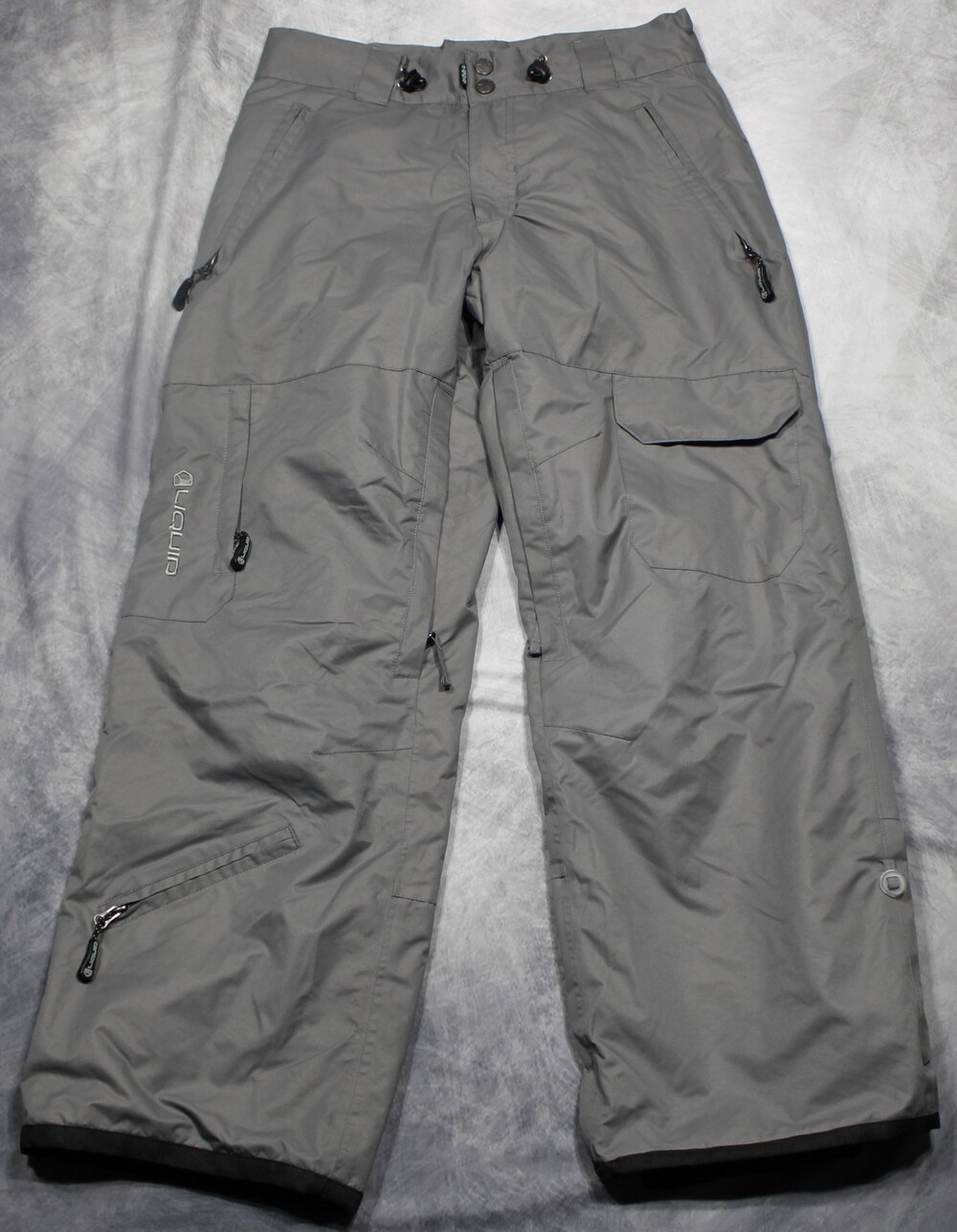 Liquid Snow Pants Mens 34x30 Gray Waterproof Insulated Ski 5000mm M190400LY